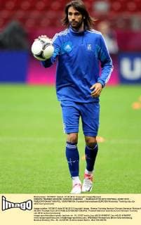 GREECE TRAINING SESSION GIORGOS SAMARAS - WARSAW 07.06.2012 FOOTBALL EURO 2012 -  120607MIN104