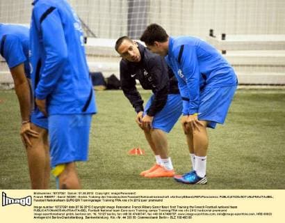 Franck RIBERY - Samir NASRI - Erstes Training der französischen Fussball-Nationalmannschaft xAnthonyBibardxFEPxPanoramicx 