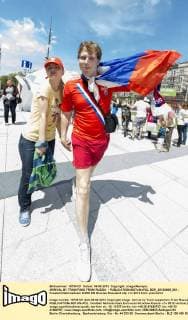 ARRIVAL BY TRAIN FANS FROM RUSSIA -  BOR_20120608_801