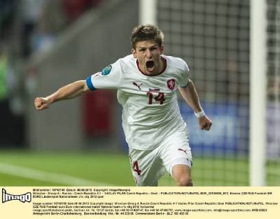 Wroclaw - Group A - Russia - Czech Republic 4:1 - VACLAV PILAR Czech Republic - Goal -  BOR_20120608_873