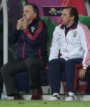 UEFA Euro 2012. Group A. RUS - CZE, Coach Dick Advocaat, Co Coach Aleksandr Borodyuk