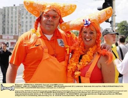 FUSSBALL - EURO 2012, CHARKIW, 09.JUN.12 - FUSSBALL - UEFA Europameisterschaft 2012, Länderspiel, Niederlande. Bild zeigt Fans. 