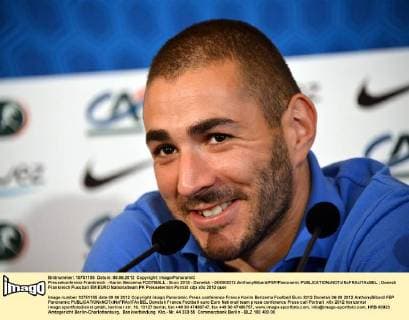 Pressekonferenz Frankreich - Karim Benzema FOOTBALL : Euro 2012 - Donetsk - 06 09 2012 AnthonyBibard FEP Panoramic 