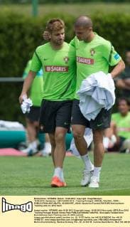 10.06.2012, Opalenica - UEFA EURO 2012 - Training Portugal - MIGUEL VELOSO , PEPE -  20120610PF_JK042