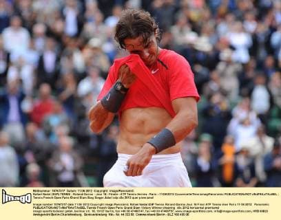 Rafael Nadal (ESP) TENNIS : Roland Garros - Jour 16 - Finale - ATP Tennis Herren - Paris - 11 06 2012 Couvercelle Tennismag Panoramic 