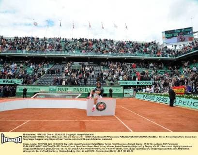 Rafael Nadal TENNIS : Finale Messieurs - Roland Garros J15 - 11 06 12 N.LeGouic FEP Panoramic 