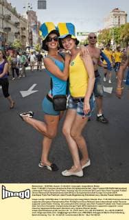 Kiew 11.06.2012, Fanzone Ukrainische Fans Europameisterschaft