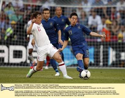 (L-R) Scott Parker of England,Samir Nasri of France France v England UEFA EURO 2012 2011 2012 xVIxHenkxJanxDijksxIVx 970278
