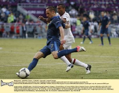 (L-R) Franck Ribery of France,Ashley Cole of England France v England UEFA EURO 2012 2011 2012 xVIxHenkxJanxDijksxIVx 970370
