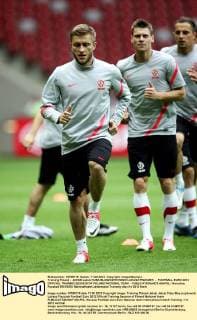 Training Poland - JAKUB Jakub KUBA BLASZCZYKOWSKI LUKASZ PISZCZEK - FOOTBALL EURO 2012 OFFICIAL TRAINING SESSION OF POLAND NATIONAL TEAM - 