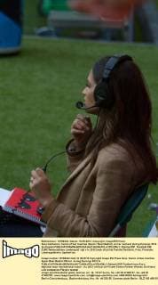 Sara Carbonero, fiance of Iker Casillas (Spain Real Madrid), on her workset during Eurocup 2012. G.xKaplan 
