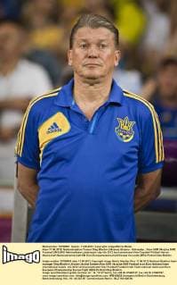 Kiew 11.06.2012, Nationalstadion Trainer Oleg Blochin (Ukraine) Ukraine - Schweden