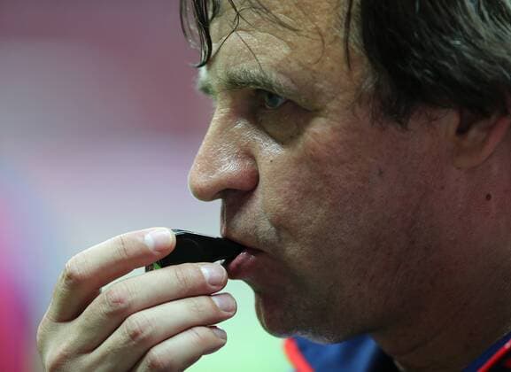 UEFA Euro 2012. Group A. Russia training at National Stadium Warsaw.2 coach Alexander Borodjuk.