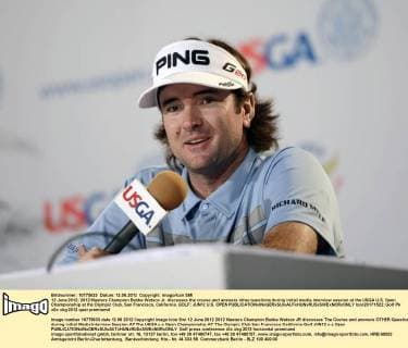 12 June 2012: 2012 Masters Champion Bubba Watson Jr. discusses the course and answers other questions during initial media interview session at the USGA U.S. Open Championship at the Olympic Club, San Francisco, California. GOLF: JUN12 U.S. OPEN Icon20171522 EDITORIAL USE ONLY