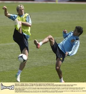 EURO 2012 - POLAND - Gniewino - 13 JUNE 2012 - Spain National Team official MD-1 training. Spanish players Fernando Torres and Jesus Navas. 