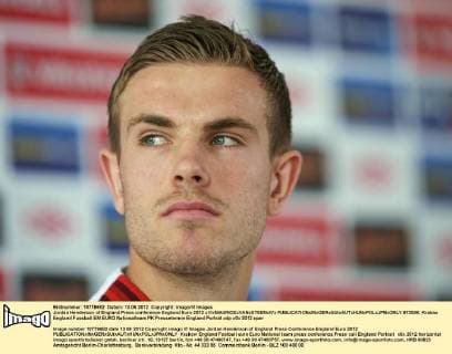 Jordan Henderson of England Press conference England Euro 2012 xVIxMAURICExVANxSTEENxIVx 973096