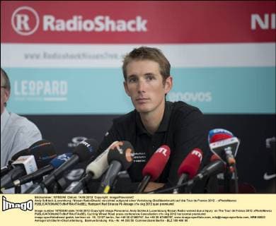 Andy Schleck (Luxemburg Nissan RadioShack) verzichtet aufgrund einer Verletzung (Steißbeinbruch) auf die Tour de France 2012 - xPhotoNewsx 