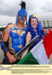 FUSSBALL - EURO 2012, POSEN, 14.JUN.12 - FUSSBALL - UEFA Europameisterschaft 2012, Länderspiel, Gruppenphase, Italien. Bild zeigt Fans. 