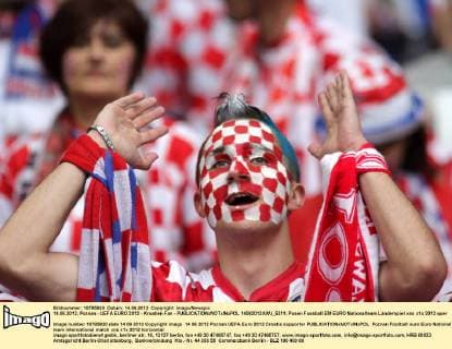 14.06.2012, Poznan - UEFA EURO 2012 - Kroatien Fan -  14062012AWJ_5311