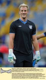 Football - European Championships 2012 Football - European Championships 2012 - England Training England s Joe Hart during training at the Olympic Stadium, Kiev, Ukraine 