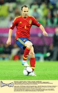 14.06.2012 GDANSK - EURO 2012 - SPAIN VS. REPUBLIC OF IRELAND - ANDRES INIESTA -  20120614LUK018