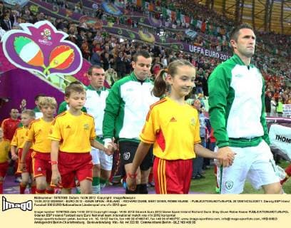 14.06.2012 GDANSK - EURO 2012 - GAME SPAIN - IRELAND - RICHARD DUNN, SHAY GIVEN, ROBIE KEANE -  20120614CSLG0011
