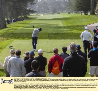 June 14, 2012: PGA Golf Herren golfer Patrick Cantlay tees off during the first round of the 112th US Open at the Olympic Club in San Francisco, CA. Damon Tarver Cal Media PGA Golf Herren GOLF 2012: 112th US Open JUN 14 - ZUMAct6