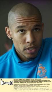 Nigel de Jong of Holland Netherlands Press Conference Group B: UEFA EURO 2012 2011 2012 xVIxMAURICExVANxSTEENxIVx 977605