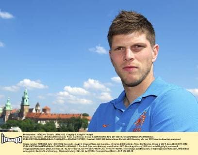 Klaas Jan Huntelaar of Holland Netherlands Press Conference Group B: UEFA EURO 2012 2011 2012 xVIxMAURICExVANxSTEENxIVx 977621