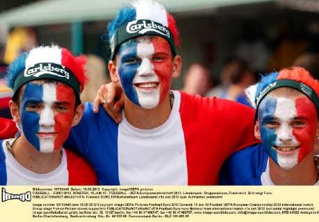 FUSSBALL - EURO 2012, DONETSK, 15.JUN.12 - FUSSBALL - UEFA Europameisterschaft 2012, Länderspiel, Gruppenphase, Frankreich. Bild zeigt Fans. 