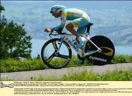 Frederik Kessiakoff from Astana team CYCLISME : Tour de Suisse - Etappe 7 - Contre la Montre - Gossau ZH - 15 06 2012 PhotoNews Panoramic 
