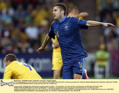 (L-R) Jeremy Menez of France Ukraine v France Group D: UEFA EURO 2012 2011 2012 xVIxHenkxJanxDijksxIVx 978258