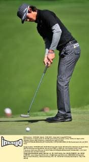 Ryo Ishikawa of Japan putts on the 5th gree during round two of the 112th U.S. Open at the Olympic Club in San Francisco, California on June 15, 2012.  SFP20120615308