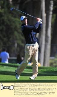 Martin Kaymer of Germany hits on the 5th fairway during round two of the 112th U.S. Open at the Olympic Club in San Francisco, California on June 15, 2012.  SFP20120615319
