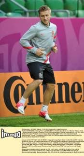 Fußball EURO 2012 Training Polen am 15.06.2012 im Städtischen Stadion in Breslau Jakub - Kuba - Blaszczykowski ( Polen )