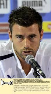 Krakau 16 06 2012 PK, italienische Nationalmannschaft: Andrea BARZAGLI - allexsabba