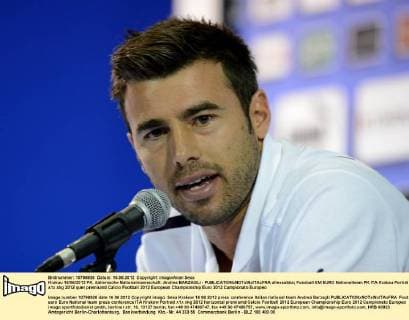 Krakau 16 06 2012 PK, italienische Nationalmannschaft: Andrea BARZAGLI - allexsabba