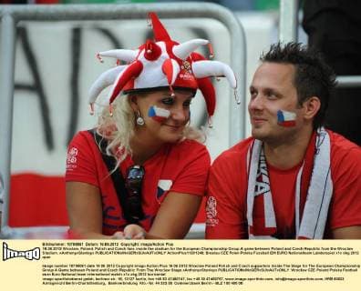 16.06.2012 Wroclaw, Poland. Polish and Czech fans inside the stadium for the European Championship Group A game between Poland and Czech Republic from the Wroclaw Stadium. xAnthonyxStanleyx  ActionPlus11291248