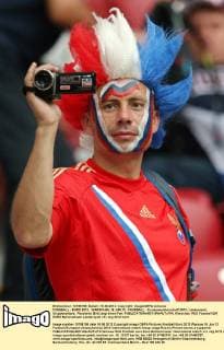 FUSSBALL - EURO 2012, WARSCHAU,16.JUN.12 - FUSSBALL - Europameisterschaft 2012, Länderspiel, Gruppenphase, Russland. Bild zeigt einen Fan. 