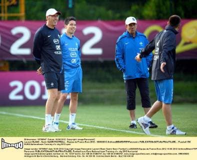 Laurent BLANC - Samir NASRI FOOTBALL : Equipe de France Euro 2012 - 16 06 2012 AnthonyBIBARD FEP Panoramic 