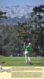 Tiger Woods tees off on the third hole on day three of the U.S. Open at the Olympic Club in San Francisco on June 16, 2012.  SFP2012061607