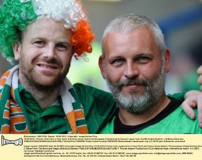 18.06.2012 , Poznan, Irish fans in face paint and fancy dress before the European Championship Group C game from the Municipal Stadium. xAnthonyxStanleyx  ActionPlus11292429