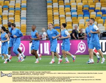 Franck Ribery und Florent Malouda - Nationalteam Frankreich - Training Euro 2012 - 18 06 12 NLeGouicxFEPxPanoramic - 
