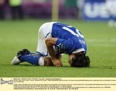 Poznan - Euro 2012 - Italien - Irland - Andrea Pirlo verletzt - 