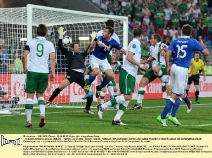 Tor durch Antonio Cassano (Italien) - Poznan - Euro 2012 - Italien - Irland - allexsabba