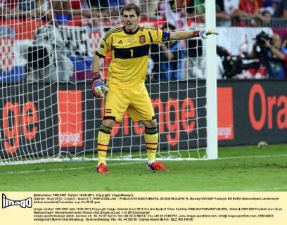 Gdansk - Euro 2012 - Croatia - Spain 0:1 - IKER CASILLAS -  20120618CSJP3014
