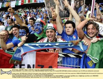 Poznan 18 06 2012 - Euro 2012, Italien: Fans 