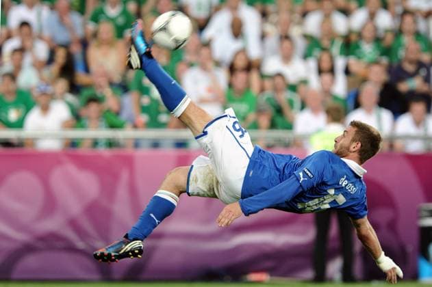 Daniele De Rossi (Italy) : June 18 2012 - Football : Uefa Euro 2012 Group C Match 22 match between Italy 2-0 Ireland at Municipal Stadium Poznan, Poland.  ( PTMA_ITAEIR_053)