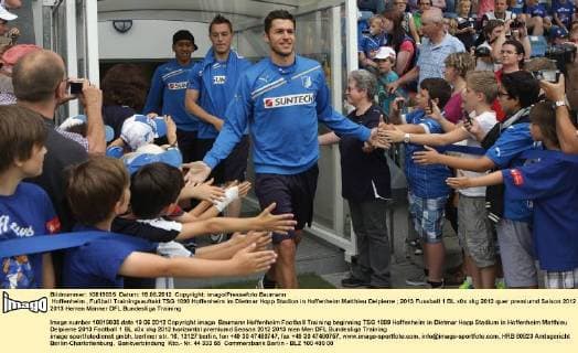 Hoffenheim , Fußball Trainingsauftakt TSG 1899 Hoffenheim im Dietmar Hopp Stadion in Hoffenheim Matthieu Delpierre