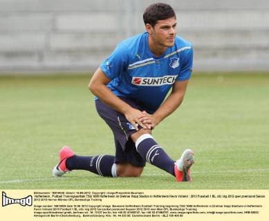 Hoffenheim , Fußball Trainingsauftakt TSG 1899 Hoffenheim im Dietmar Hopp Stadion in Hoffenheim Kevin Volland